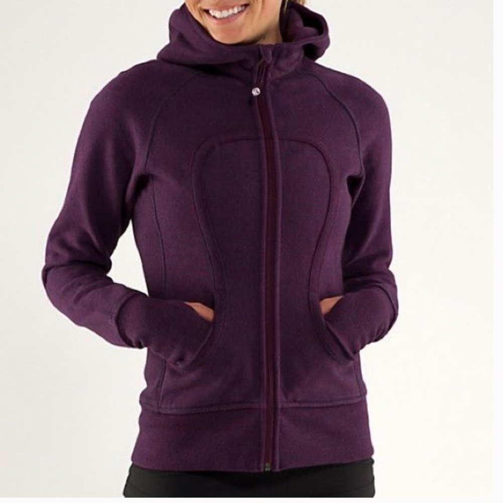 Lululemon Dark Purple Full Zip Scuba Hoodie